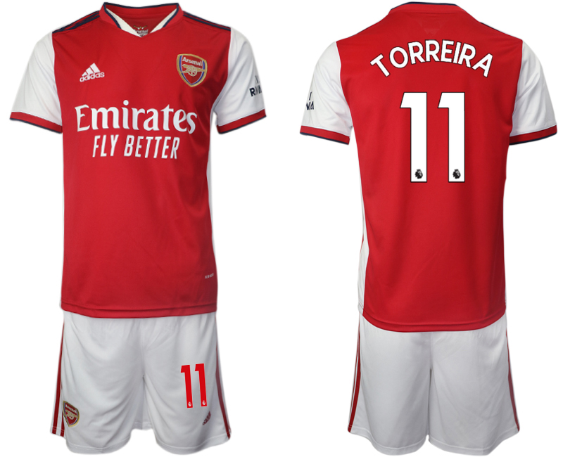 Men 2021-2022 Club Arsenal home red #11 Soccer Jersey->customized soccer jersey->Custom Jersey